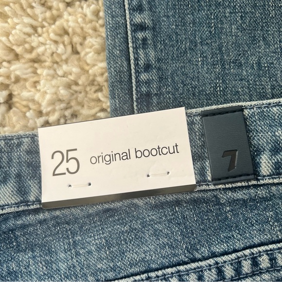 🖤NWT🖤 7 FOR ALL MANKIND Maribel Original Bootcut Beaded Flower - Picture 14 of 14